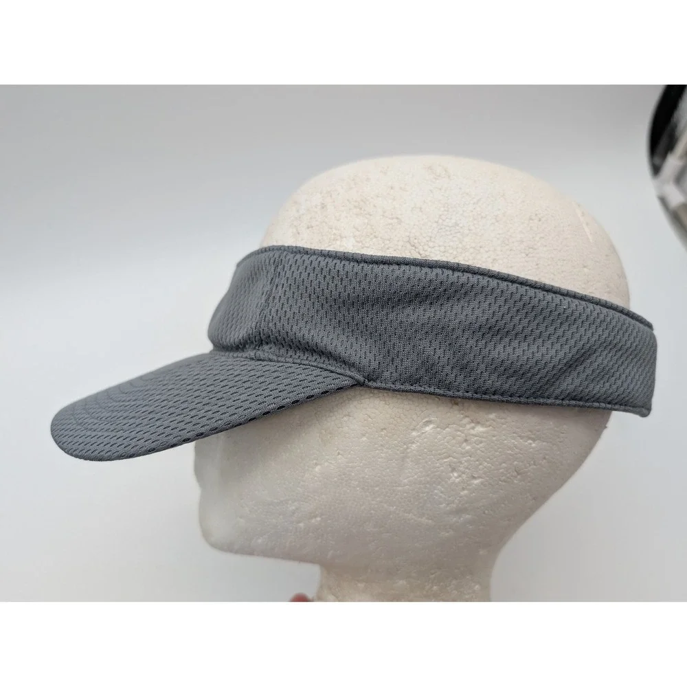 Vintage Nike Gray Mesh Tennis Visor Adjustable Hat Swoosh Logo S20912CCH 572090